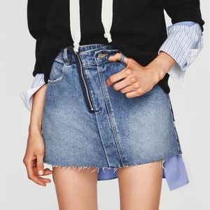 ZARA TRF ASYMMETRICAL SKIRT
